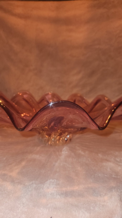 Large Crystal Pink Bowl