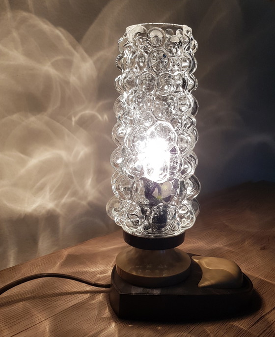 Image 1 of Bubble glass table lamp in the style of Helena Tynell