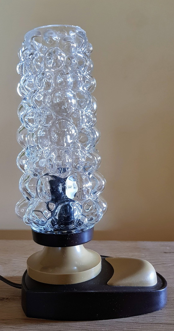 Image 1 of Bubble glass table lamp in the style of Helena Tynell