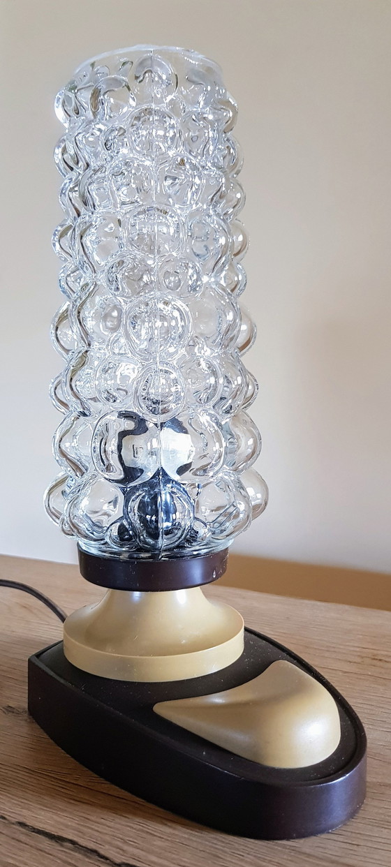 Image 1 of Bubble glass table lamp in the style of Helena Tynell