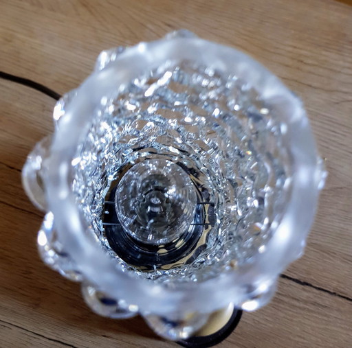 Bubble glass table lamp in the style of Helena Tynell