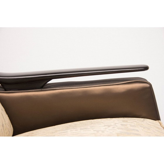 Image 1 of Vintage chocolate brown armchair 1960