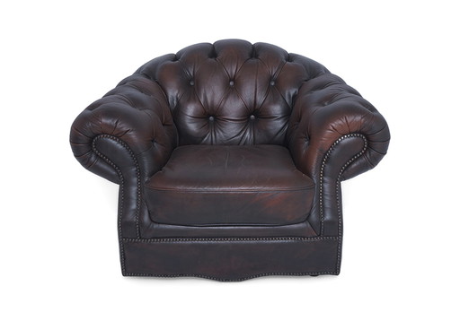 Fauteuil Chesterfield vintage