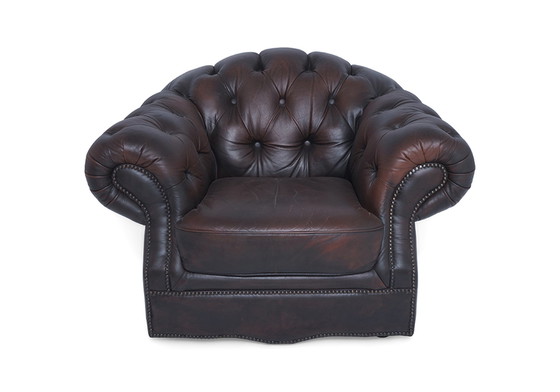 Image 1 of Fauteuil Chesterfield vintage