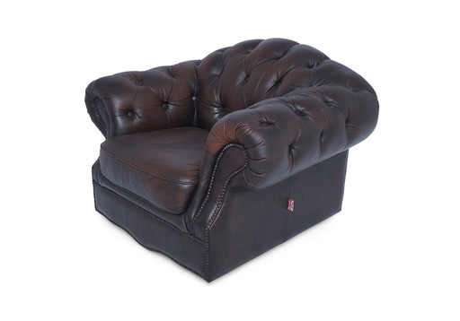 Fauteuil Chesterfield vintage