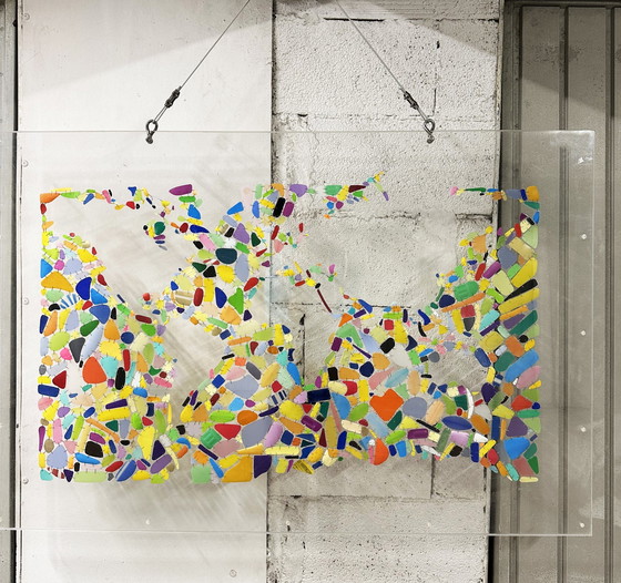 Image 1 of Large Expressionist Plexiglass Composition