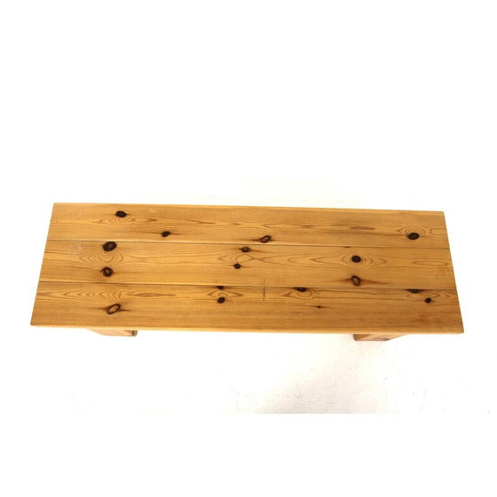 Image 1 of Vintage Scandinavian pine bench, Sweden 1970