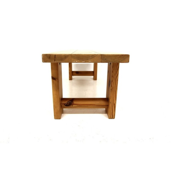 Image 1 of Vintage Scandinavian pine bench, Sweden 1970