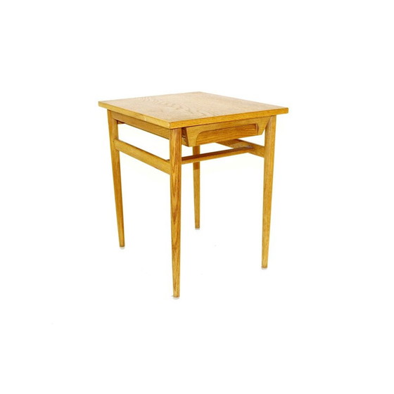 Image 1 of Vintage oak bedside table or side table, Sweden 1960s