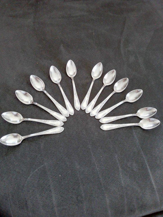 Image 1 of 12 Beautiful Silver Teaspoons ..