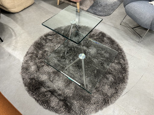 2 Beek Maupertuus Tables d'appoint Verre 50cm