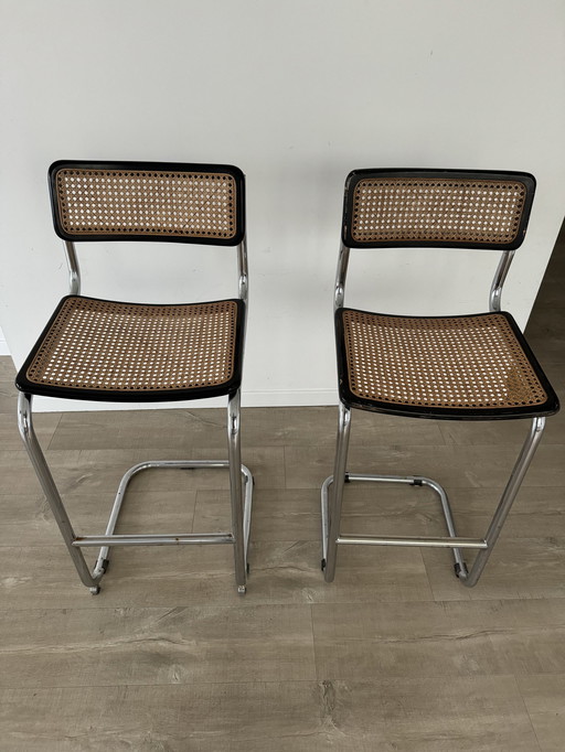 2x fettucce per sgabello da bar vintage