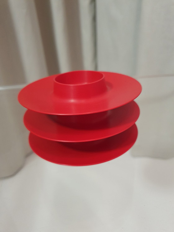 Image 1 of Egg cup Torben Ørskov Denmark melamine red 70s