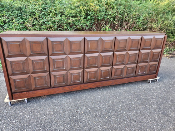 Image 1 of De Coene sideboard 5 doors - Brutalist , 1970s , vintage