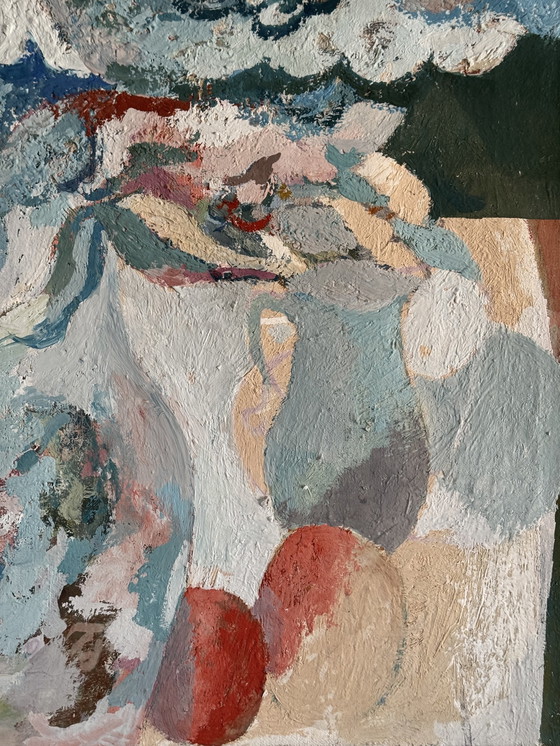 Image 1 of Peter Hotter ( Germany ) Large Abstract Painting From 1972