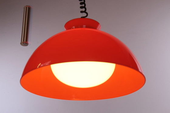 Image 1 of Kartell Pendant Lamp Orange design by Achille & Pier Giacomo