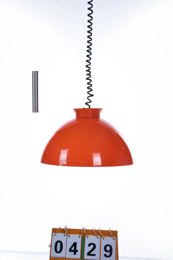 Image 1 of Kartell Pendant Lamp Orange design by Achille & Pier Giacomo