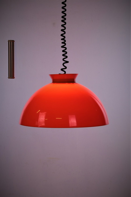 Image 1 of Kartell Pendant Lamp Orange design by Achille & Pier Giacomo