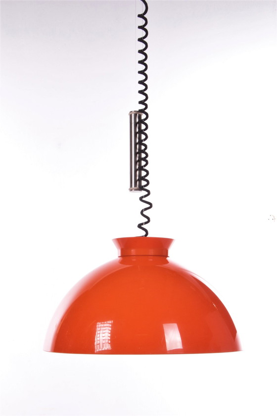 Image 1 of Kartell Pendant Lamp Orange design by Achille & Pier Giacomo