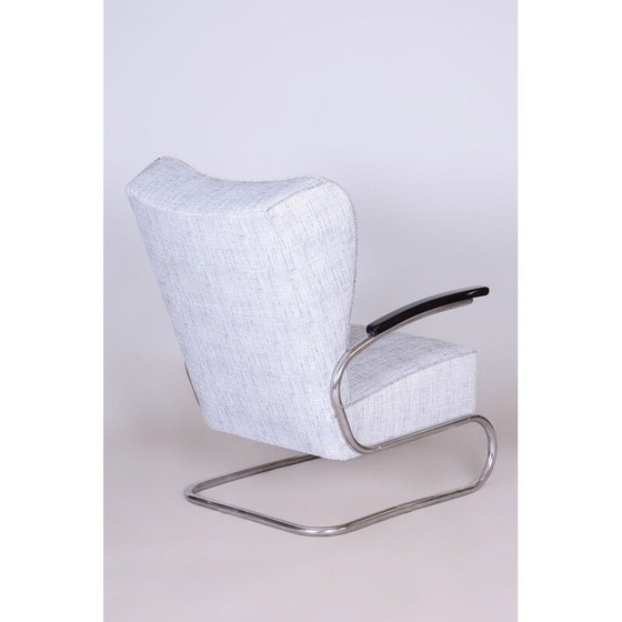 Image 1 of Vintage Bauhaus armchair in chrome steel for Kovona, Germany 1930