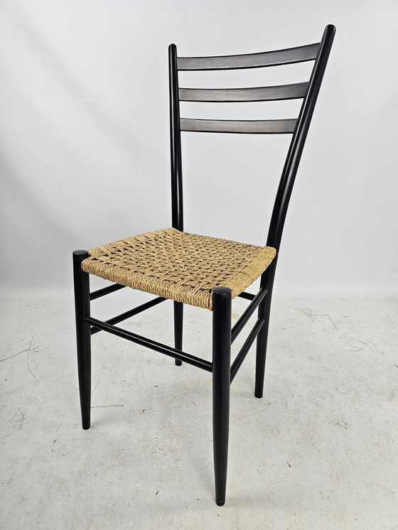 Image 1 of 4x Italian wooden chairs