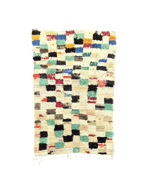 Image 1 of Checkered Moroccan Wool Rug 