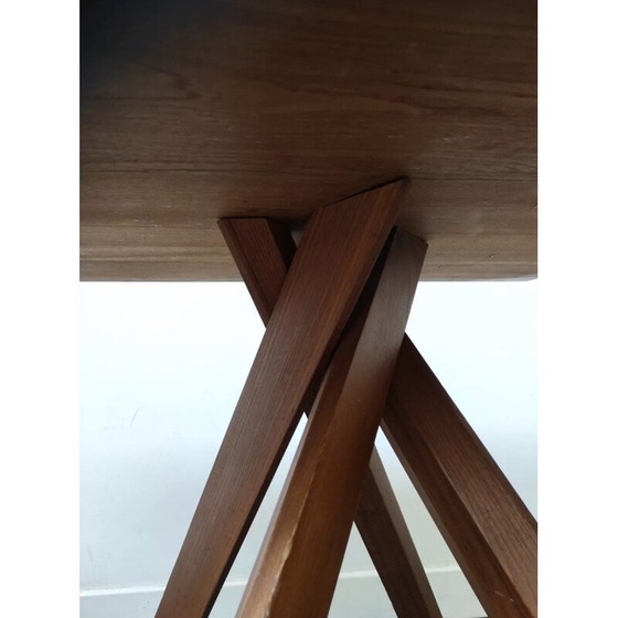 Image 1 of Vintage elmwood table by Pierre Chapo, 1950