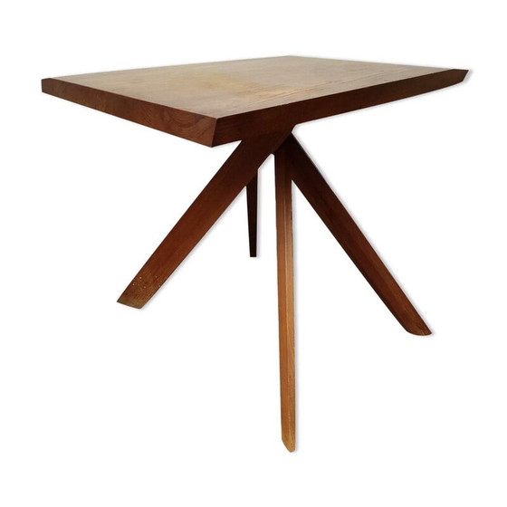Image 1 of Vintage elmwood table by Pierre Chapo, 1950