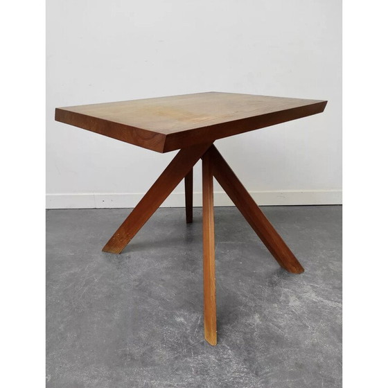 Image 1 of Vintage elmwood table by Pierre Chapo, 1950