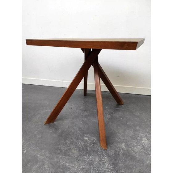 Image 1 of Vintage elmwood table by Pierre Chapo, 1950