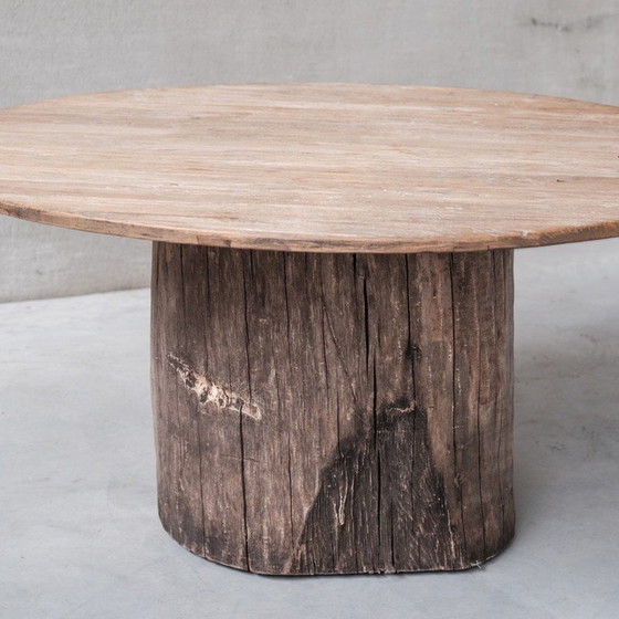 Image 1 of Vintage French wooden dining table, 1970s