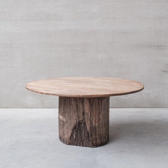 Image 1 of Vintage French wooden dining table, 1970s
