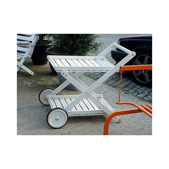 Image 1 of Carrello bar vintage in legno di Reguitti Brescia, Italia 1960
