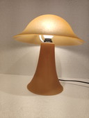 Lampe de table à champignon jaune vintage 1970