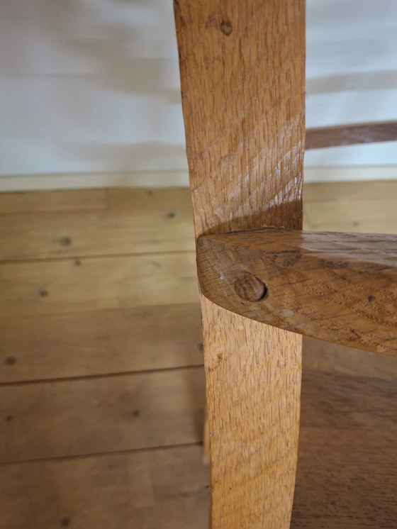 Image 1 of Brutalist Vintage Oak Armchair