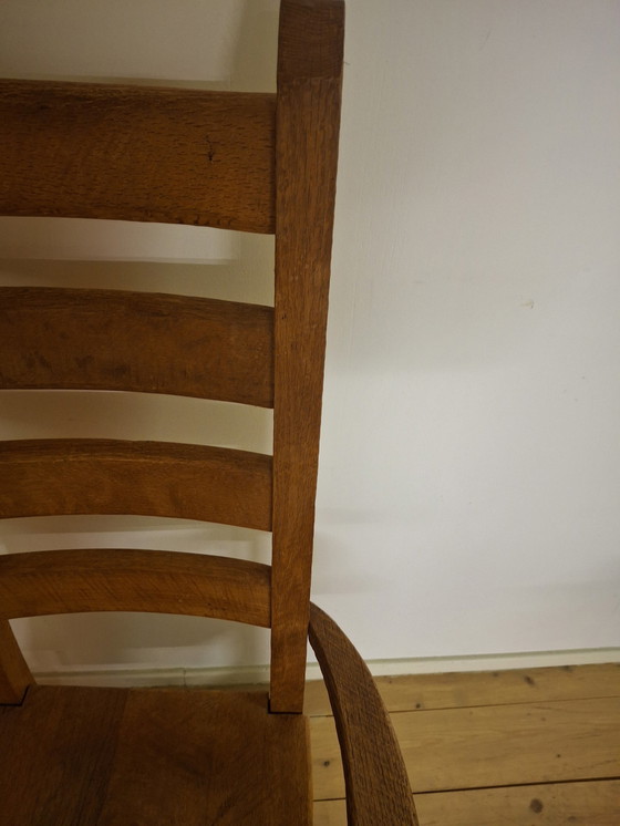 Image 1 of Brutalist Vintage Oak Armchair