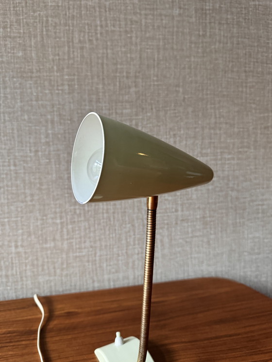 Image 1 of Space Age Lamp From Hoso Hoffmeister & Sohn In Soft 50s Green