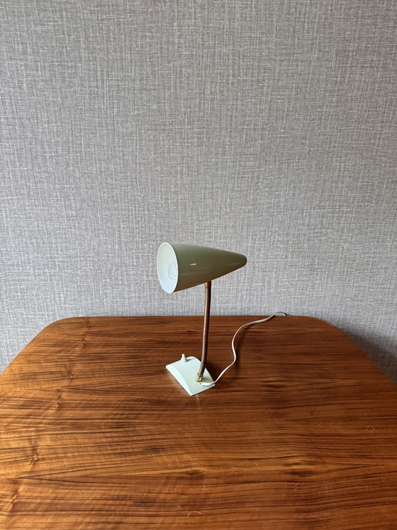 Image 1 of Space Age Lamp From Hoso Hoffmeister & Sohn In Soft 50s Green