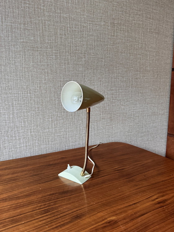 Image 1 of Space Age Lamp From Hoso Hoffmeister & Sohn In Soft 50s Green