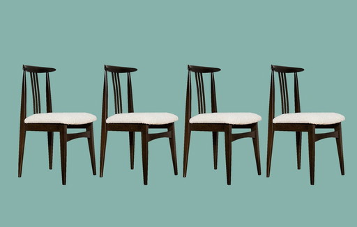 SALE Set Of 4 Dining Chairs By M. Zieliński, 1960's