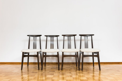 SALE Set Of 4 Dining Chairs By M. Zieliński, 1960's