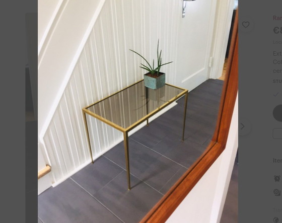 Image 1 of 60s golden side table