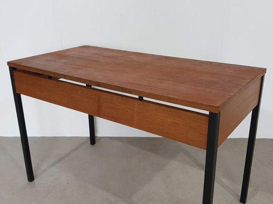 Image 1 of Teak & Metal salontafel, jaren 50