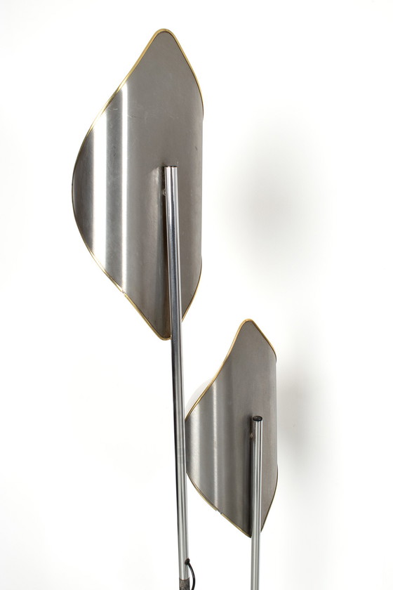 Image 1 of Italian chrome/glass floor lamp 69475