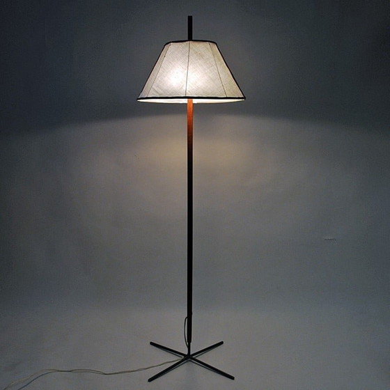 Image 1 of Vintage floor lamp mod G35 in teak and iron by Hans-Agne Jakobsson for Markaryd, Sweden 1960s