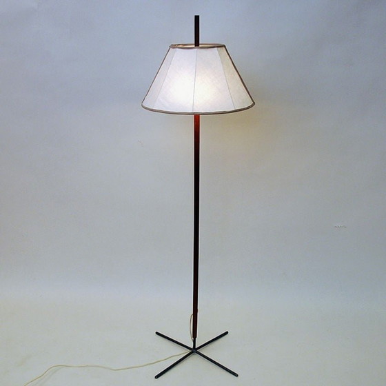 Image 1 of Vintage floor lamp mod G35 in teak and iron by Hans-Agne Jakobsson for Markaryd, Sweden 1960s