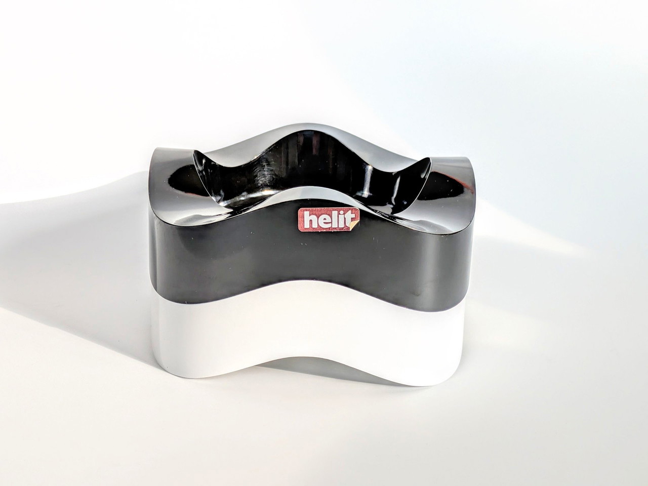 2 x Space Age Ashtrays | Black and White | Walter Zeischegg