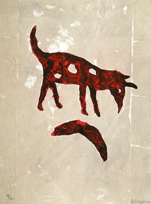 Alexander Vogels - Les Gardiens du Temple silkscreen – lithos zeefdrukken