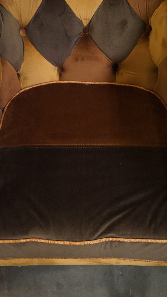 Image 1 of 4 poltrone Chesterfield Club in tessuto