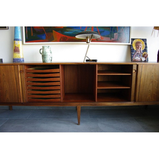 Image 1 of Long rosewood sideboard by Henry Rosengren Hansen